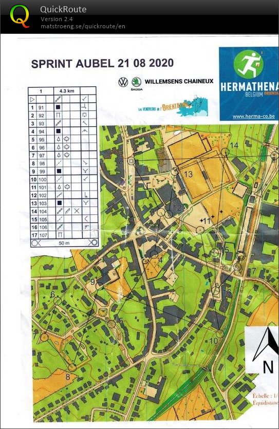 Sprint Vendredi - Aubel (21-08-2020)