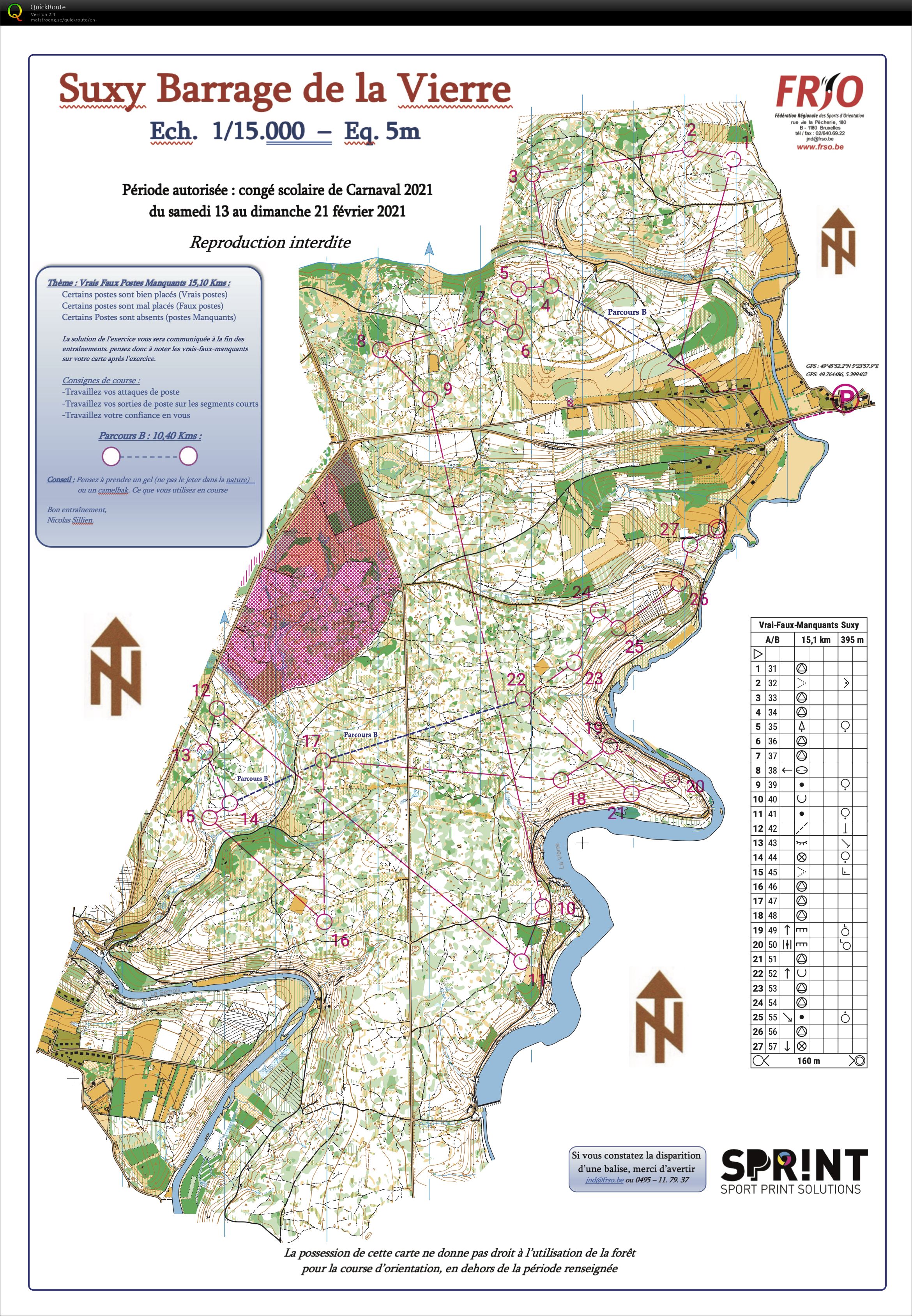Congé de Carnaval - Vrai Faux Manquants  (14-02-2021)